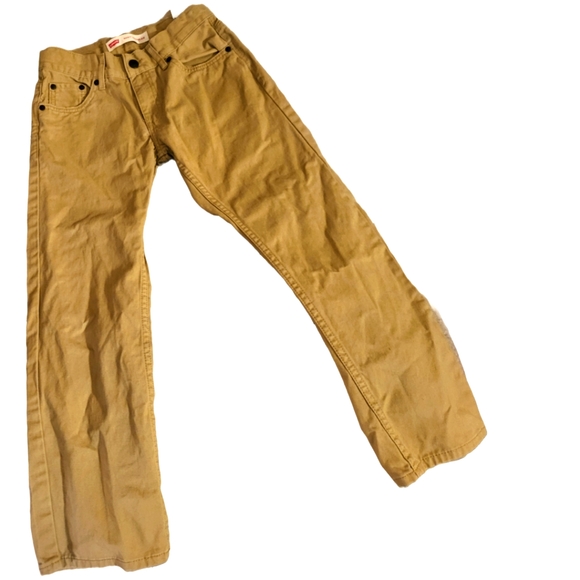 Levi's 505 Boys Khaki Jean sz 10R - Picture 2 of 4